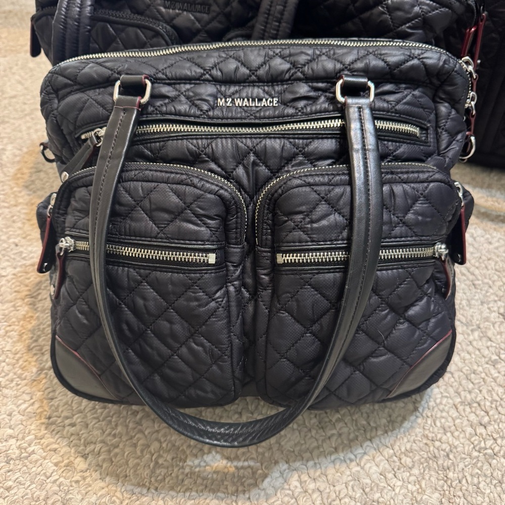 MZ Wallace Black Crosby City Bag